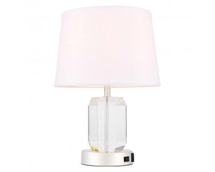 Elegant Wendolyn 1 Light Table Lamp - Polished Nickel (TL3047PN)