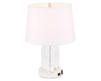 Elegant Wendolyn 1 Light Table Lamp - Polished Nickel (TL3047PN)