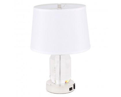 Elegant Wendolyn 1 Light Table Lamp - Polished Nickel (TL3047PN)