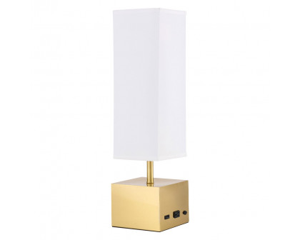 Elegant Niki 1 Light Table Lamp - Brushed Brass (TL3049BR)