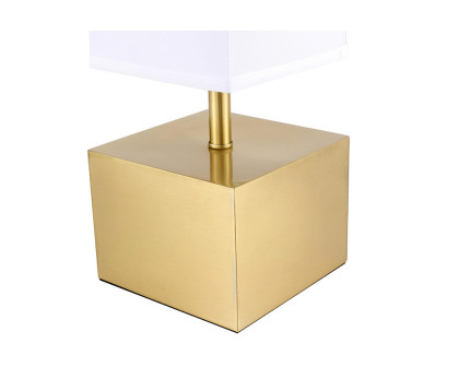 Elegant Niki 1 Light Table Lamp - Brushed Brass (TL3049BR)