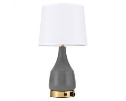 Elegant Reverie 1 Light Table Lamp - Gray (TL3052GR)