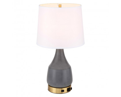 Elegant Reverie 1 Light Table Lamp - Gray (TL3052GR)