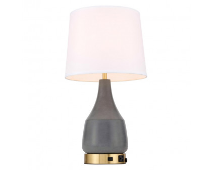 Elegant Reverie 1 Light Table Lamp - Gray (TL3052GR)