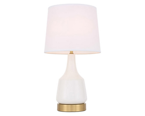 Elegant Reverie 1 Light Table Lamp - White (TL3052WH)