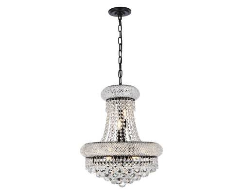 Elegant Pendant Light - Black, L 16" (V1800D16BK-RC)