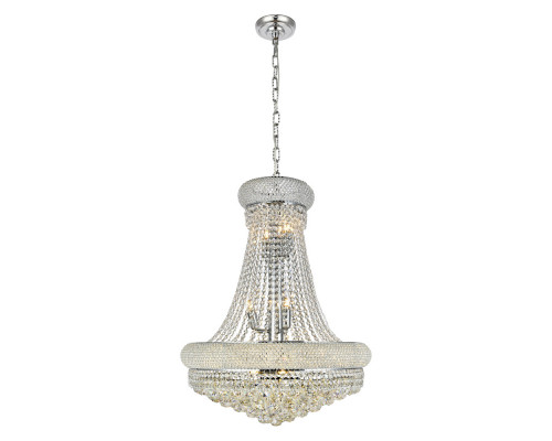 Elegant Pendant Light - Chrome/EC, L 24" (V1800D24C-EC)