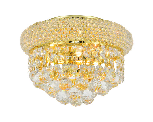 Elegant Flush Mount Light - Gold, L 10" (V1800F10G-RC)