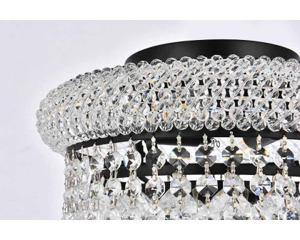 Elegant Flush Mount Light - Black, L 12" (V1800F12BK-RC)