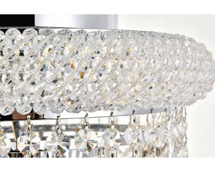 Elegant Flush Mount Light - Chrome, L 12" (V1800F12C-RC)