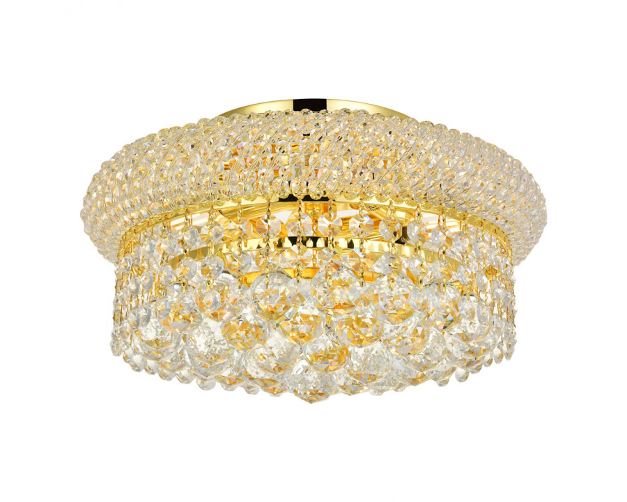 Elegant Flush Mount Light - Gold, L 12" (V1800F12G-RC)