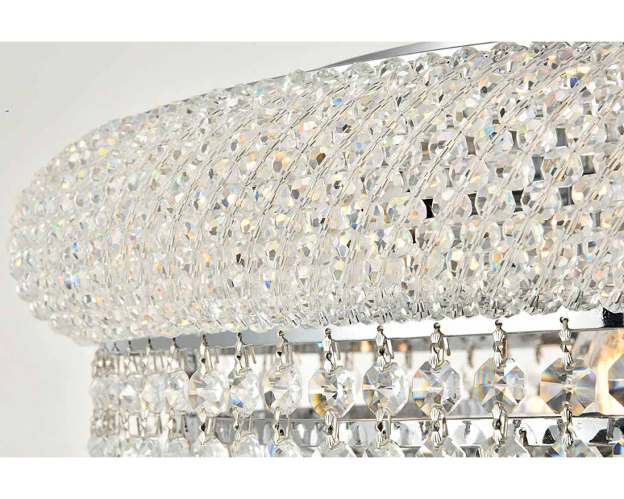 Elegant Flush Mount Light - Chrome, L 20" (V1800F20C-RC)