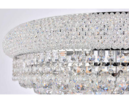 Elegant Flush Mount Light - Chrome/EC, L 24" (V1800F24C-EC)