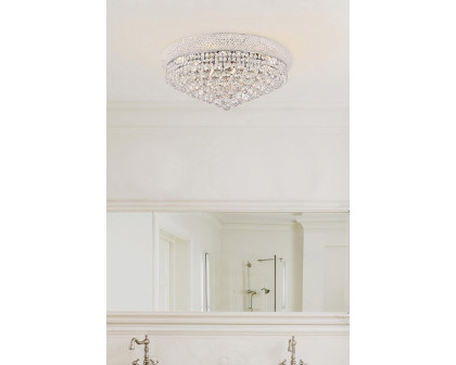 Elegant Flush Mount Light - Chrome/EC, L 24" (V1800F24C-EC)