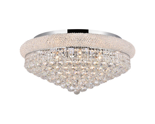 Elegant Flush Mount Light - Chrome, L 28" (V1800F28C-RC)