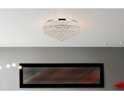 Elegant Flush Mount Light - Chrome, L 28" (V1800F28C-RC)