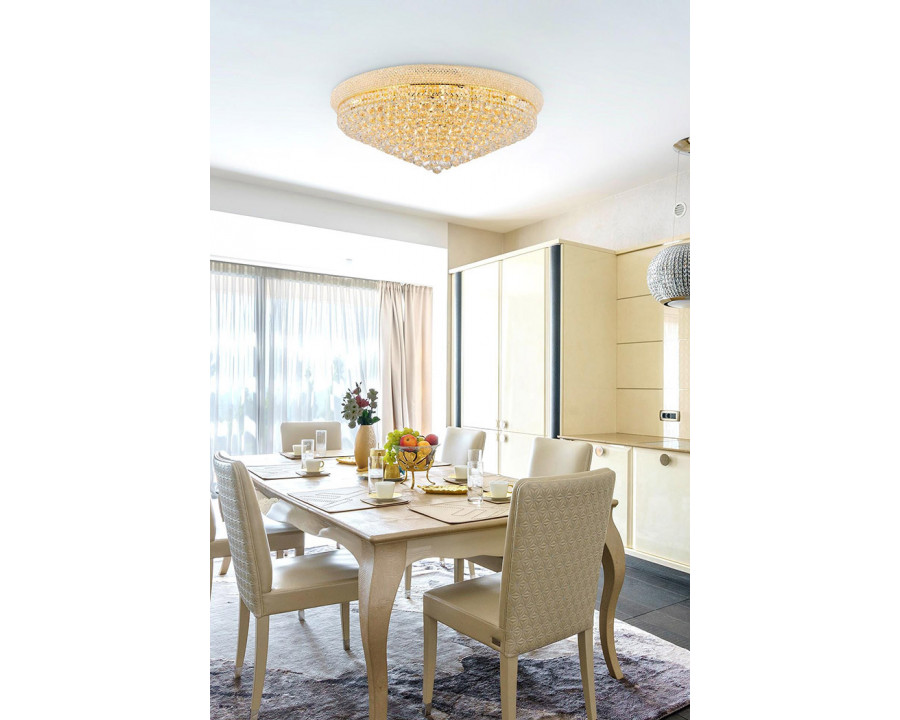 Elegant Flush Mount Light - Gold, L 36" (V1800F36G-RC)