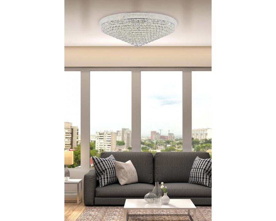 Elegant Flush Mount Light - Chrome, L 42" (V1800F42C-RC)