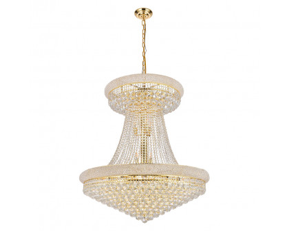 Elegant Chandelier - Gold, L 36" (V1800G36SG-RC)