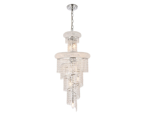 Elegant Pendant Light - Chrome/EC, L 16" (V1800SR16C-EC)