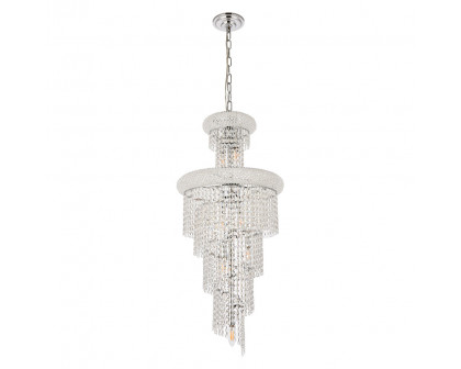 Elegant Pendant Light - Chrome/EC, L 16" (V1800SR16C-EC)