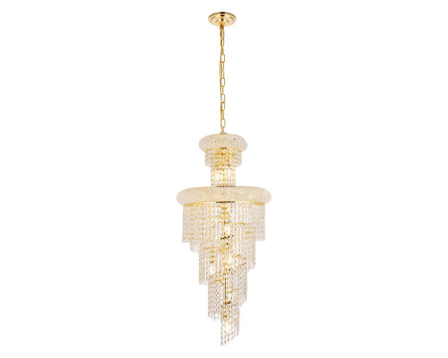 Elegant Pendant Light - Gold, L 16" (V1800SR16G-RC)