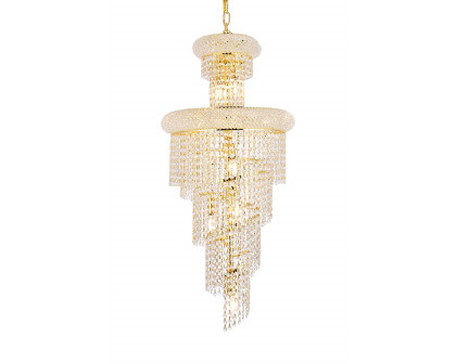 Elegant Pendant Light - Gold, L 16" (V1800SR16G-RC)