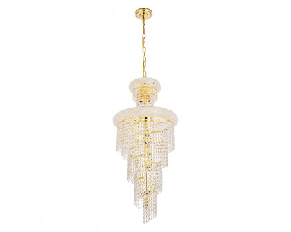 Elegant Pendant Light - Gold, L 16" (V1800SR16G-RC)