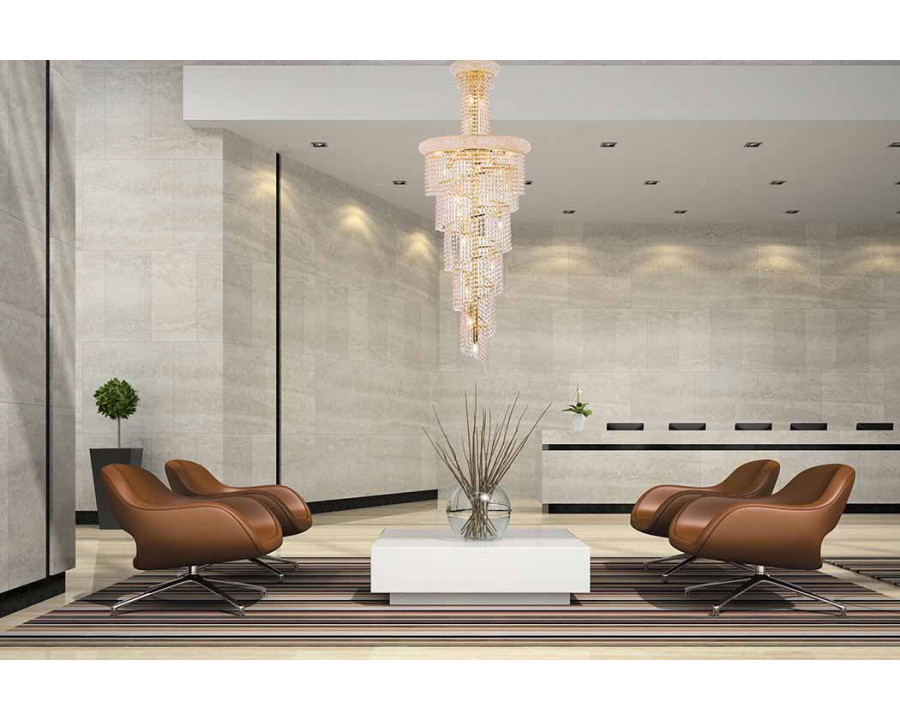 Elegant Pendant Light - Gold, L 21" (V1800SR22G-RC)