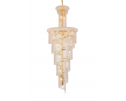 Elegant Pendant Light - Gold, L 21" (V1800SR22G-RC)