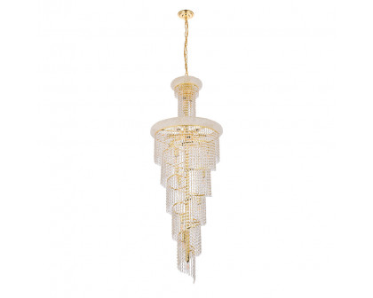 Elegant Pendant Light - Gold, L 21" (V1800SR22G-RC)