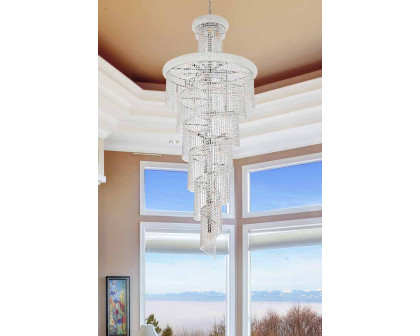 Elegant Pendant Light - Chrome, L 30" (V1800SR30C-RC)