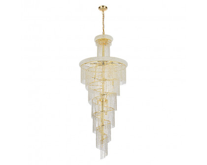 Elegant Pendant Light - Gold/EC, L 30" (V1800SR30G-EC)