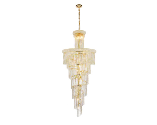 Elegant Pendant Light - Gold/RC, L 30" (V1800SR30G-RC)