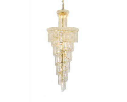 Elegant Pendant Light - Gold/RC, L 30" (V1800SR30G-RC)