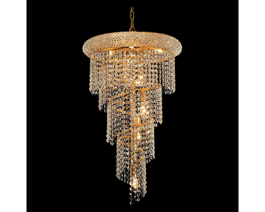 Elegant Pendant Light - Gold/EC, L 16" (V1801SR16G-EC)