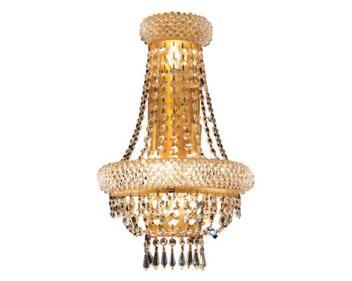 Elegant Primo 4-Light Wall Sconce - Gold, H 18" (V1803W12SG-RC)