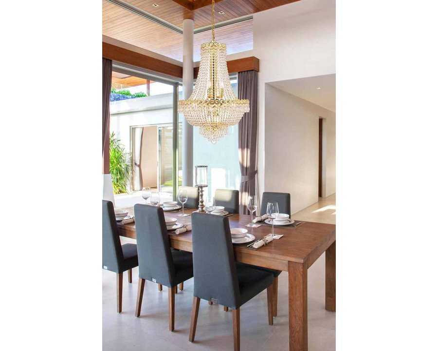 Elegant Pendant Light - Gold, L 20" (V1900D20G-RC)