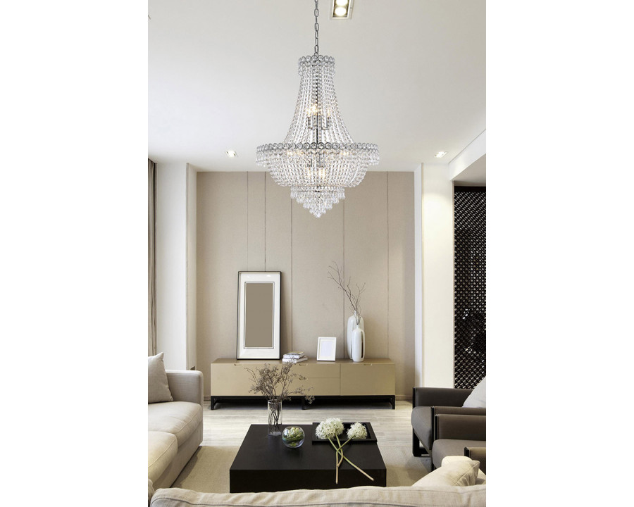 Elegant Pendant Light - Chrome, L 24" (V1900D24C-RC)