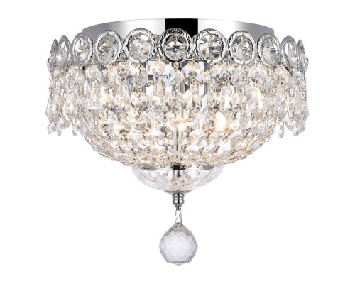 Elegant Flush Mount Light - Chrome, L 10" (V1900F10C-RC)