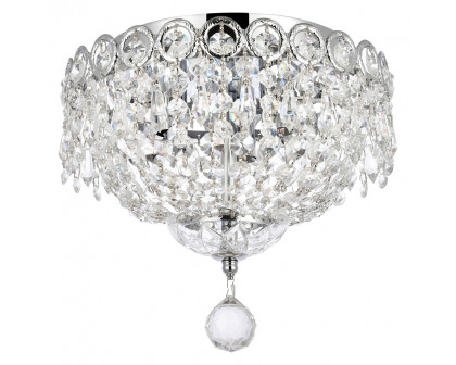 Elegant Flush Mount Light - Chrome, L 10" (V1900F10C-RC)