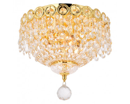 Elegant Flush Mount Light - Gold, L 10" (V1900F10G-RC)