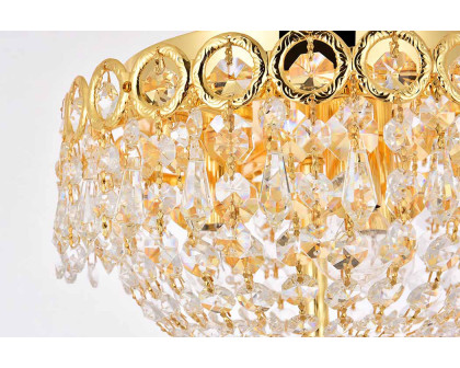 Elegant Flush Mount Light - Gold, L 10" (V1900F10G-RC)