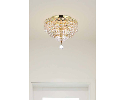 Elegant Flush Mount Light - Gold/EC, L 12" (V1900F12G-EC)