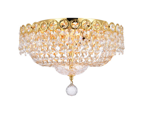 Elegant Flush Mount Light - Gold, L 14" (V1900F14G-RC)