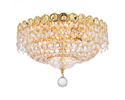 Elegant Flush Mount Light - Gold, L 14" (V1900F14G-RC)