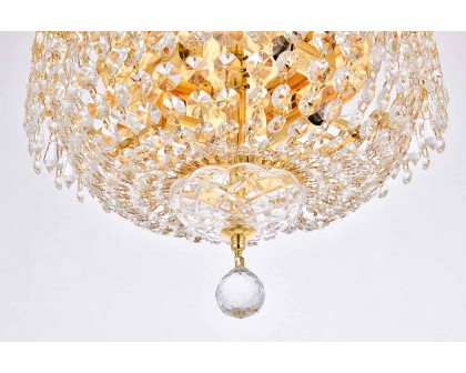 Elegant Flush Mount Light - Gold, L 14" (V1900F14G-RC)