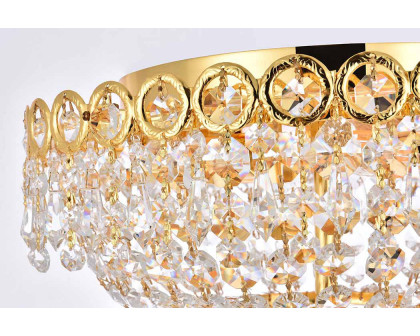 Elegant Flush Mount Light - Gold, L 14" (V1900F14G-RC)