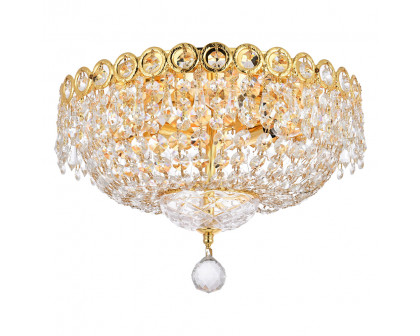 Elegant Flush Mount Light - Gold, L 14" (V1900F14G-RC)