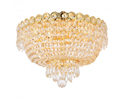 Elegant Flush Mount Light - Gold, L 16" (V1900F16G-RC)